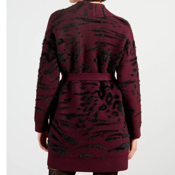 Ted Baker Safrohn Jacquard Long Cardigan - Picture 4 of 9